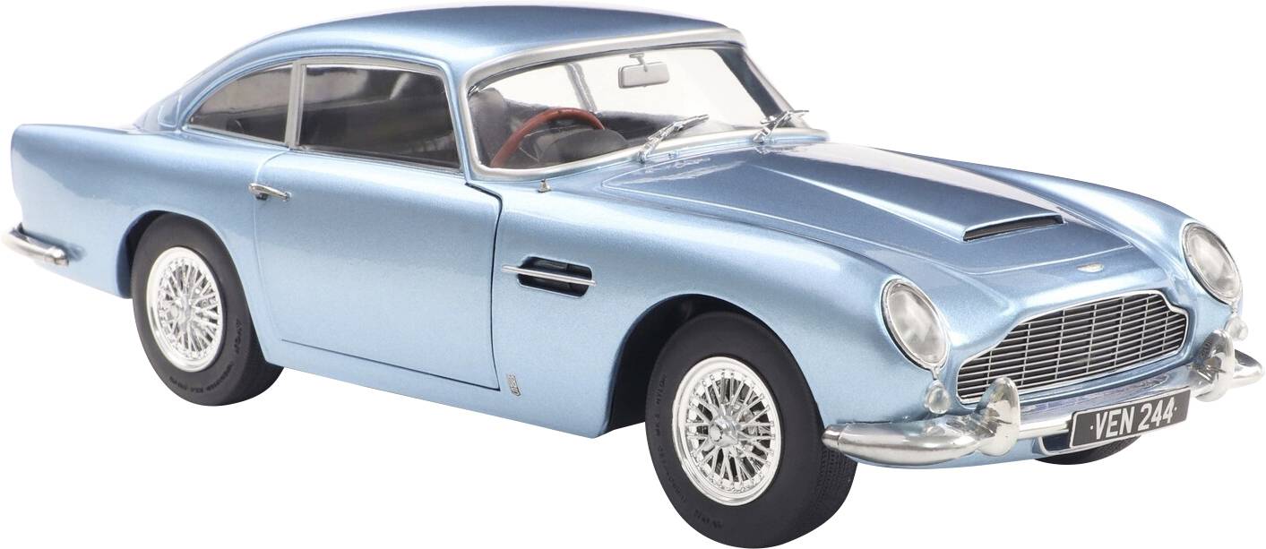 Модель автомобіля Solido Aston Martin DB5 світло-синього металік. Готова модель. Модель автомобіля.