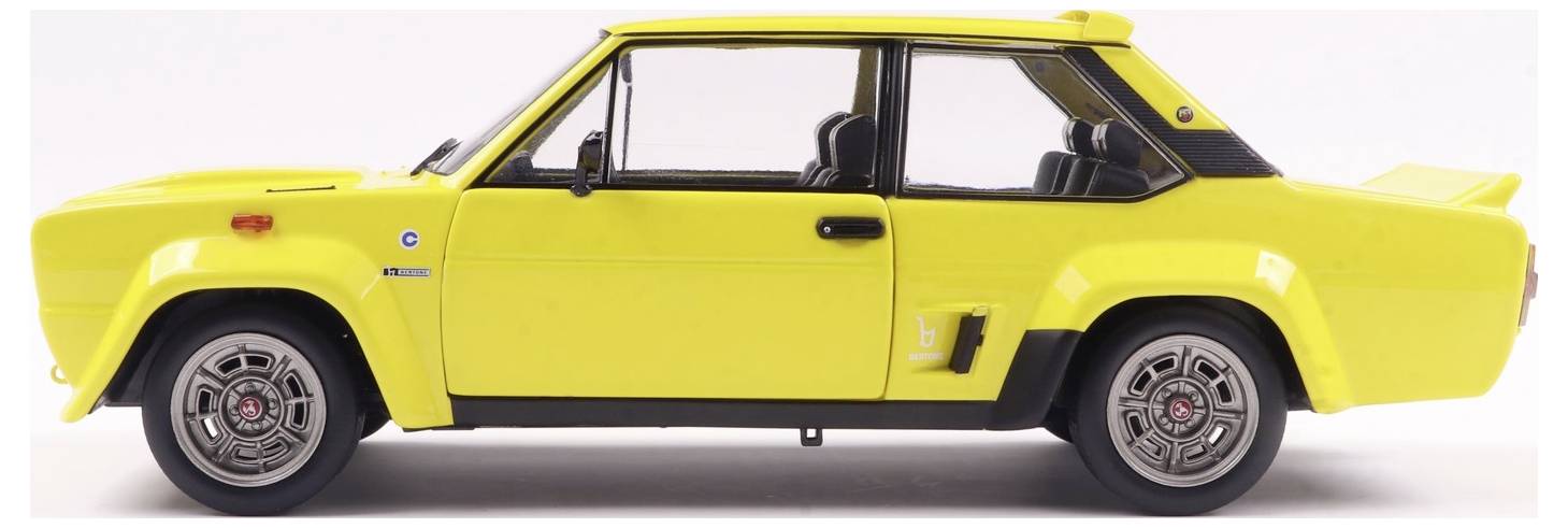 Модель автомобіля Solido Fiat 131 Abarth 1980 жовтого кольору, готова модель автомобіля