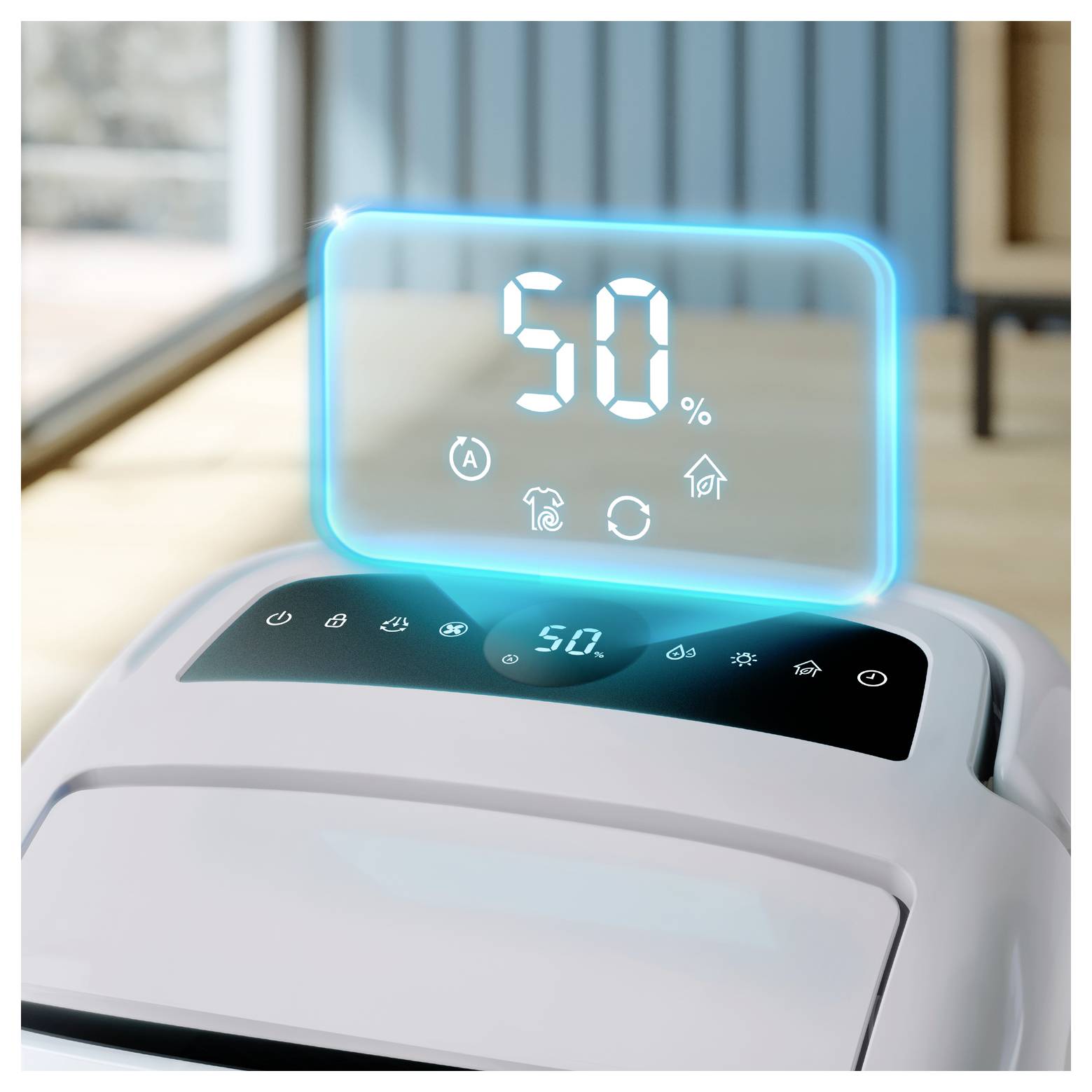 Очищувач повітря Philips Home Serie 5000, 137 м³, 26,5 л/день, білий