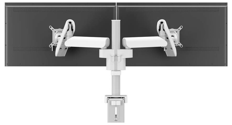Vogel's Uchwyt do monitora, stołowy MOMO 4237 2 Wyświetlacz 25,4 cm (10") - 86,4 cm (34") biały z regulowaną wysokością,-2