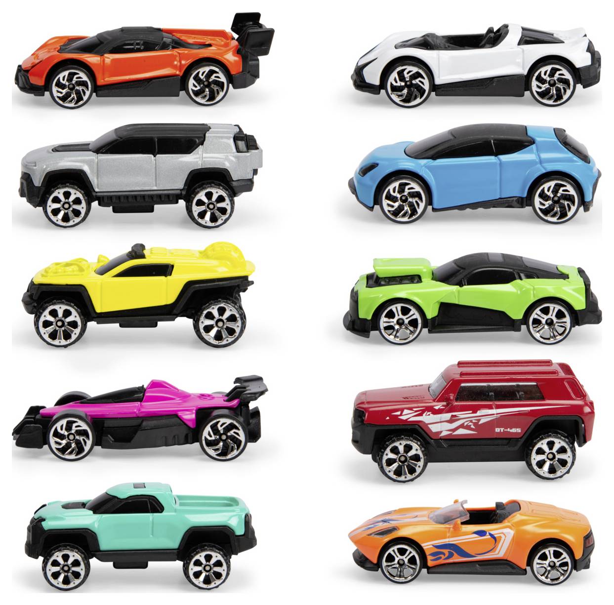 Набір з 10 готових литих моделей автомобілів Dickie Toys