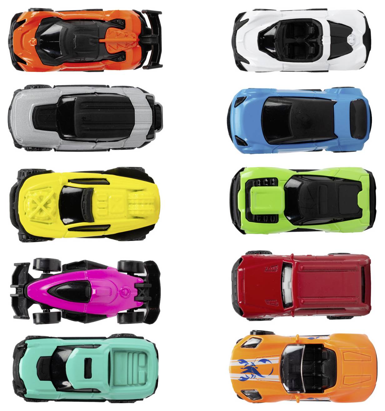 Набір з 10 готових литих моделей автомобілів Dickie Toys