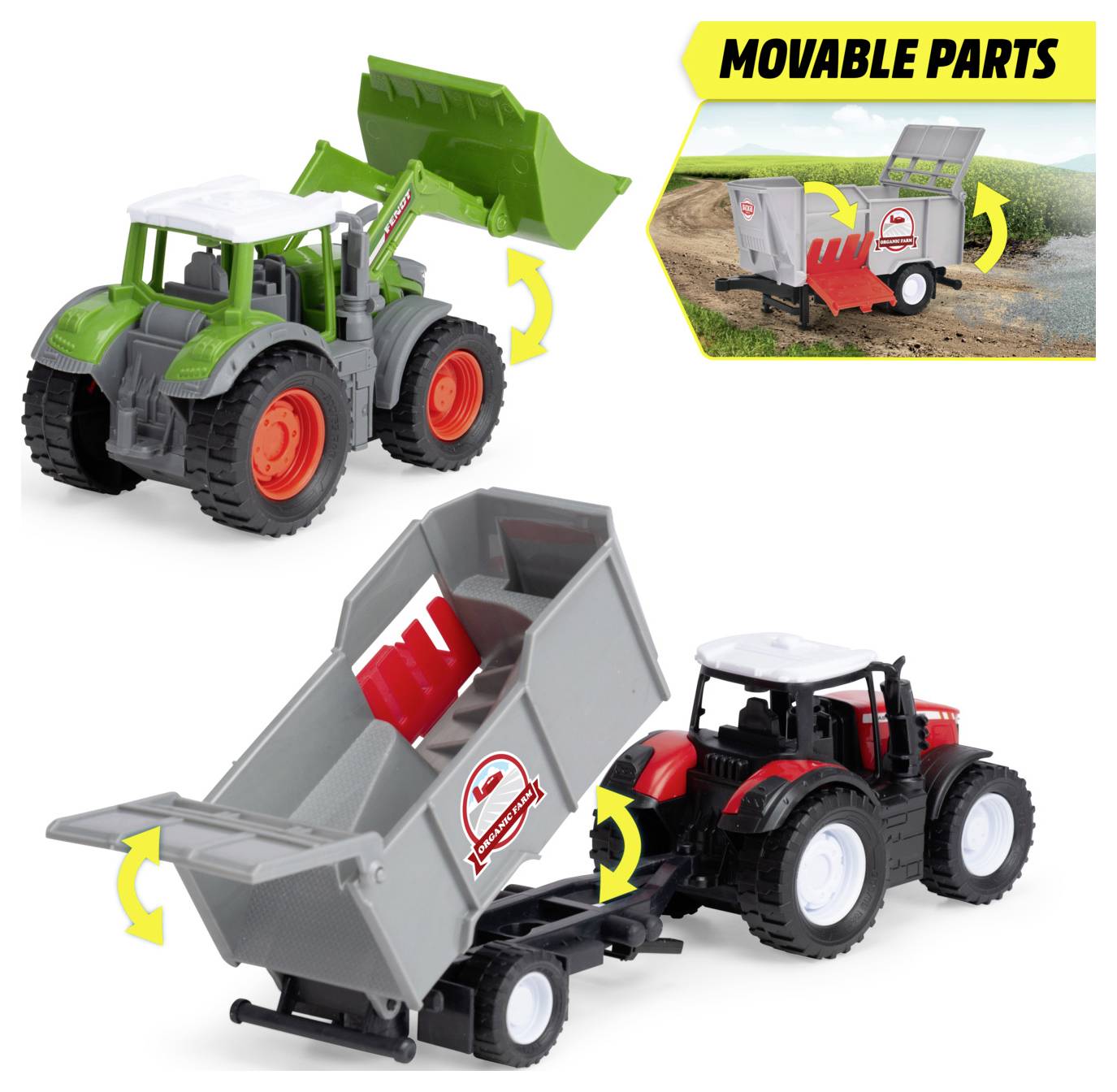 Набір Dickie Toys Fendt Farm Set Готова модель фермерської моделі