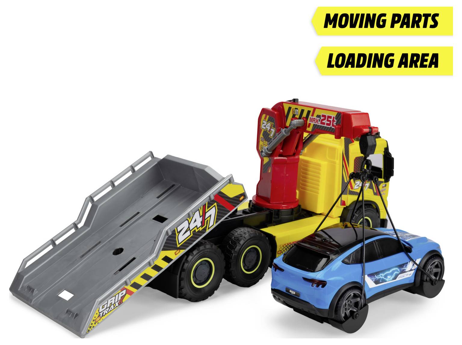 Готова модель вантажівки Dickie Toys Volvo, Ford Giant Evakuator