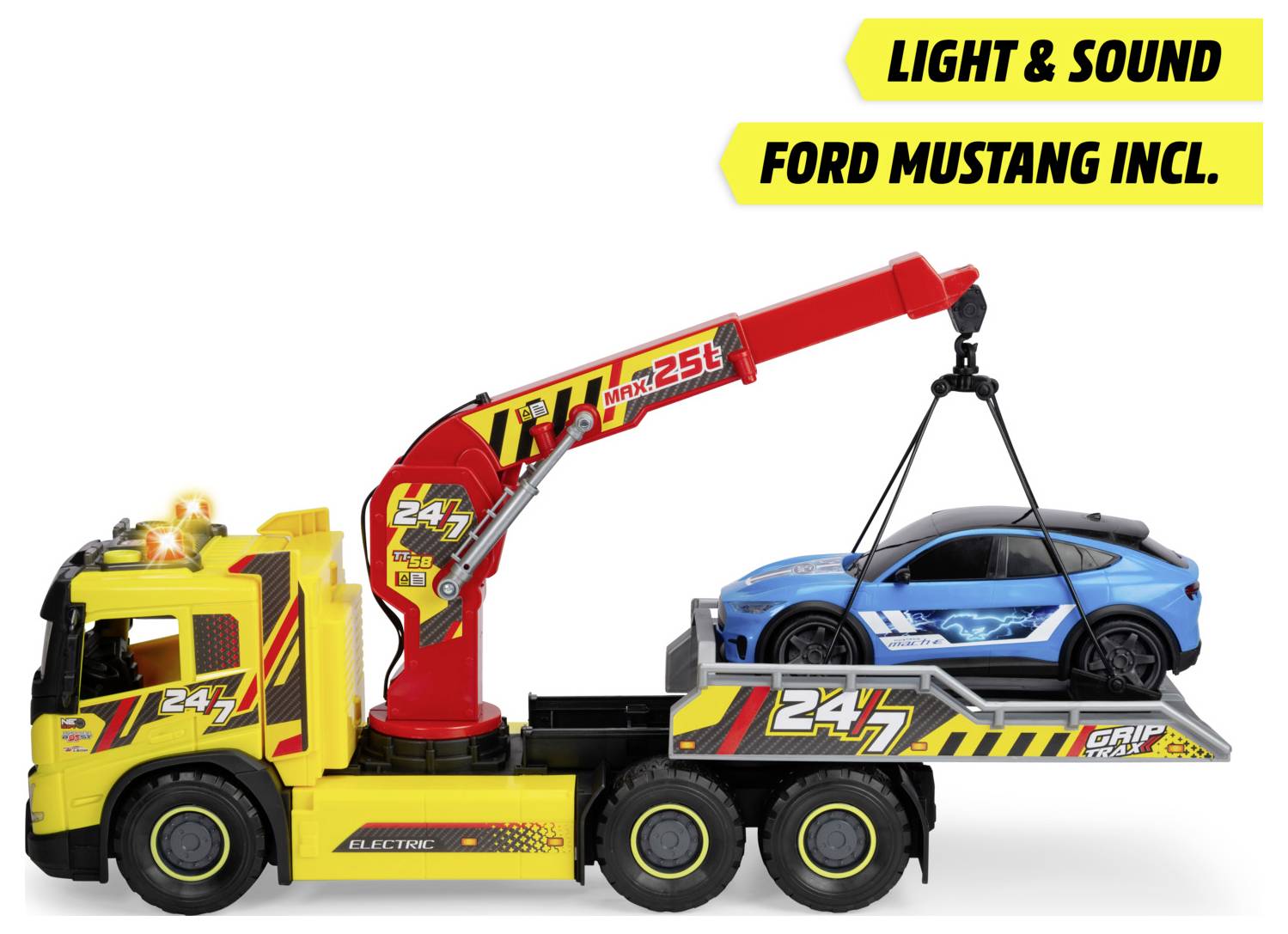 Готова модель вантажівки Dickie Toys Volvo, Ford Giant Evakuator