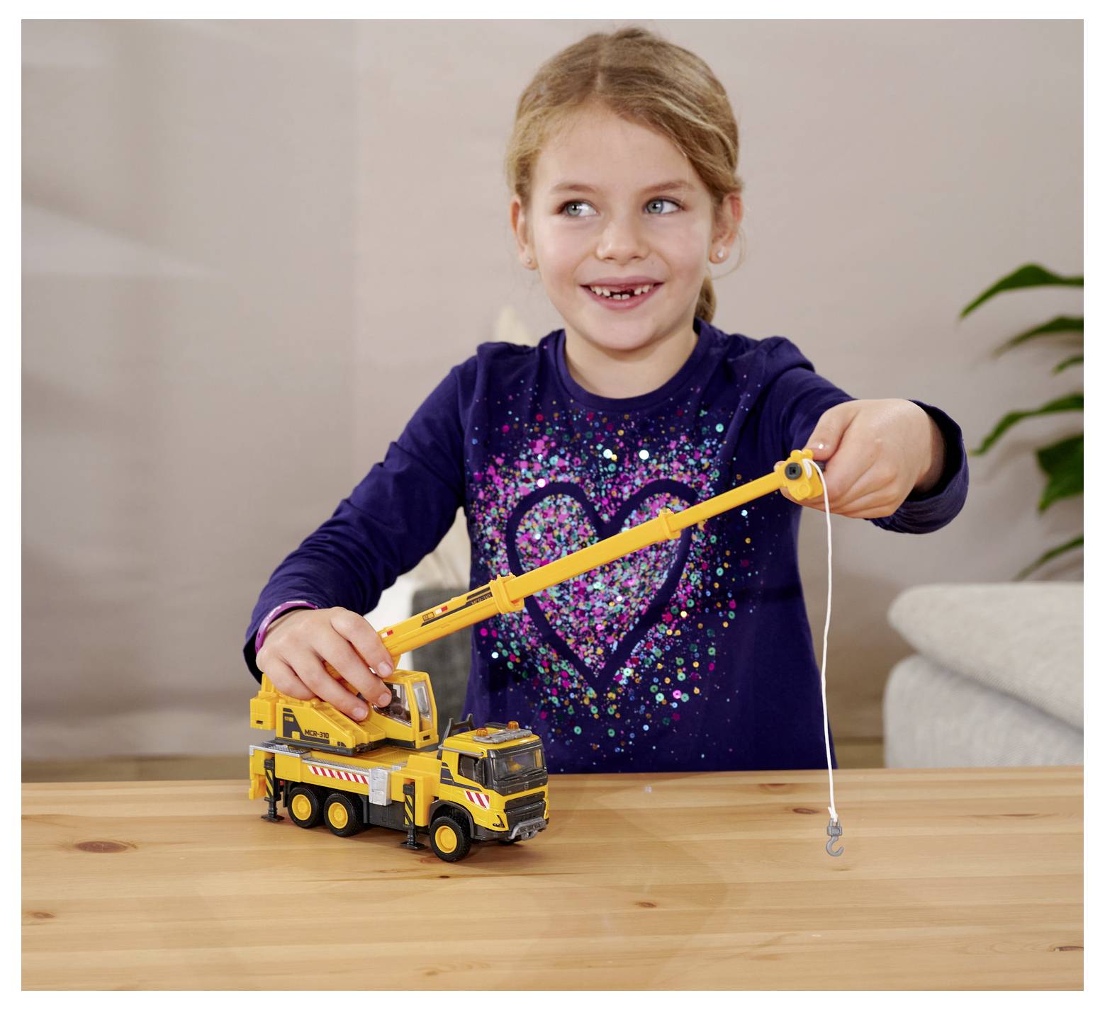 Готова модель будівельної машини Majorette Volvo FMX для вантажівки-крана