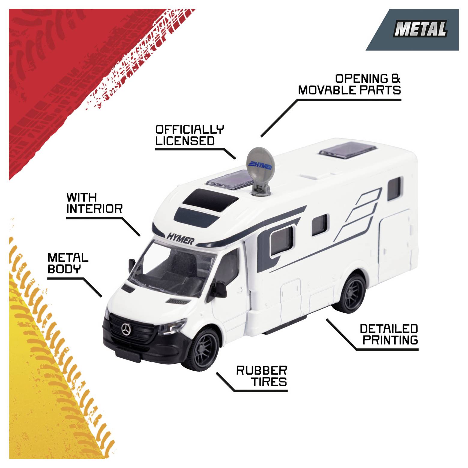 Модель автомобіля Majorette Hymer Camper класу B