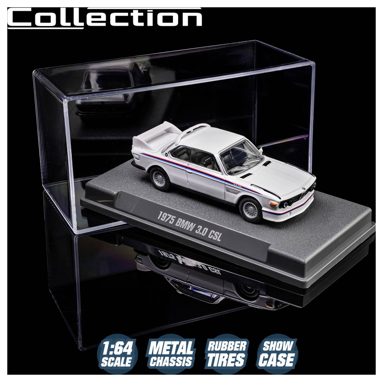 Колекція Majorette BMW 1975, 3.0 CSL, готова модель автомобіля