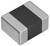Prostokątny element elektroniczny z czarnym środkiem i srebrnymi końcówkami, przypominający rezystor lub kondensator montowany powierzchniowo.