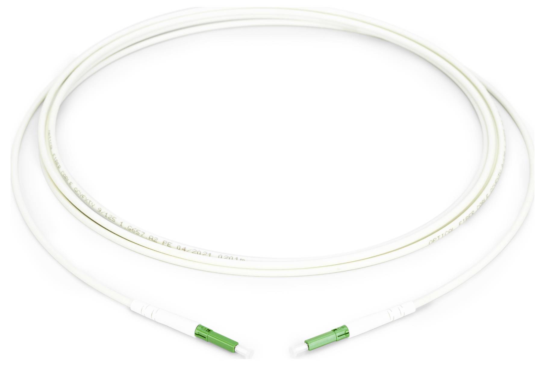 Digitus DK-3901LCA-30 оптоволоконний кабель-оптика, скловолокно-оптичний кабель 30 м білий, зелений [1x чоловічий роз'єм LC APC - 