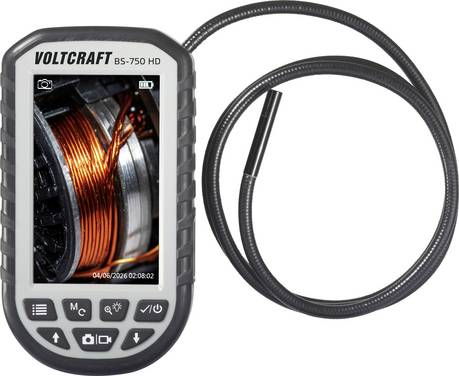 Kamera inspekcyjna VOLTCRAFT BS-750 HD VC-17782285, 5.5 mm x 1 m, 1280 x 720 Pixel, IP67 (sonda)