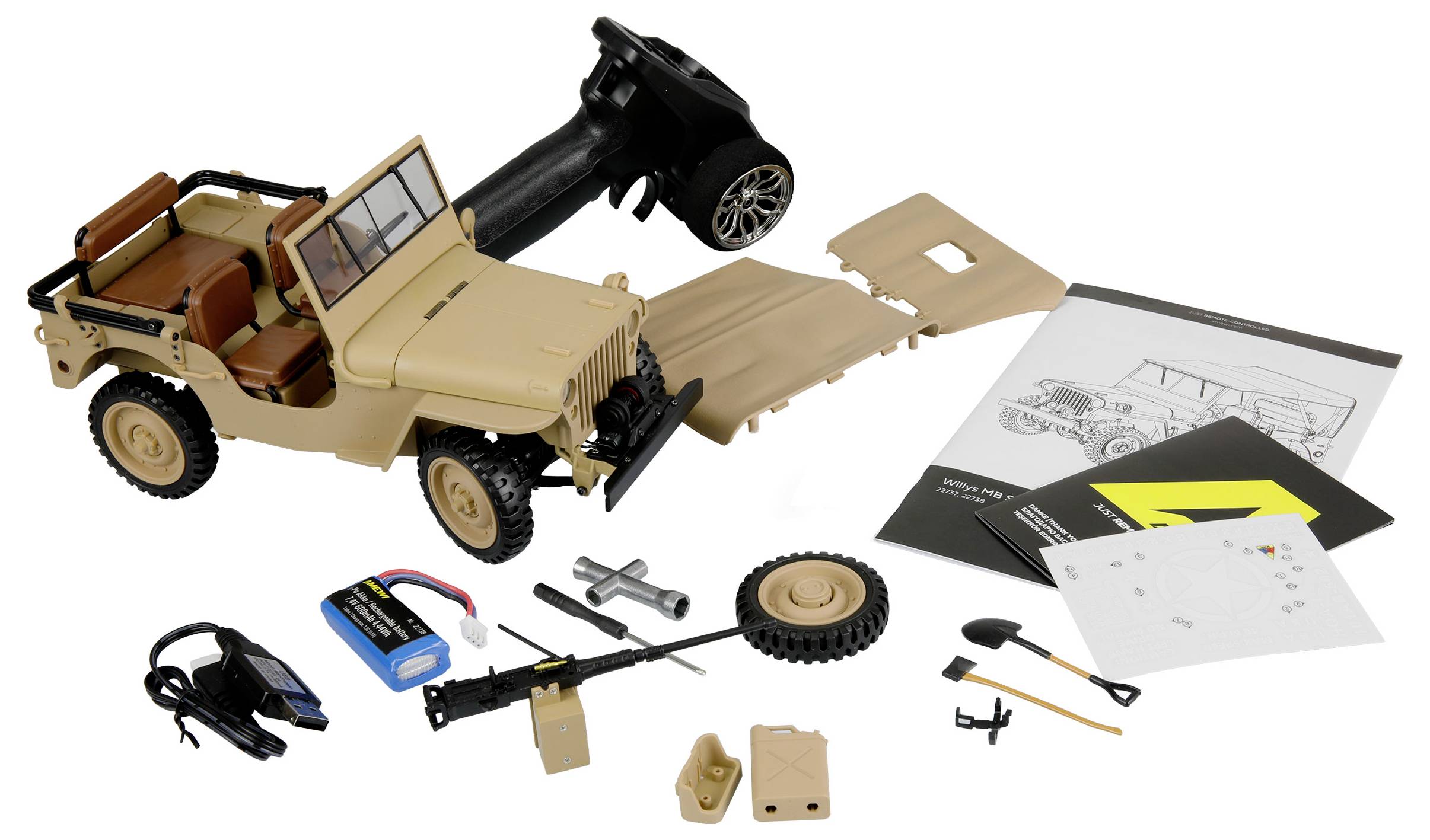 Модель автомобіля Amewi Jeep Willys MB Scale Crawler 2.4GHz на радіокеруванні