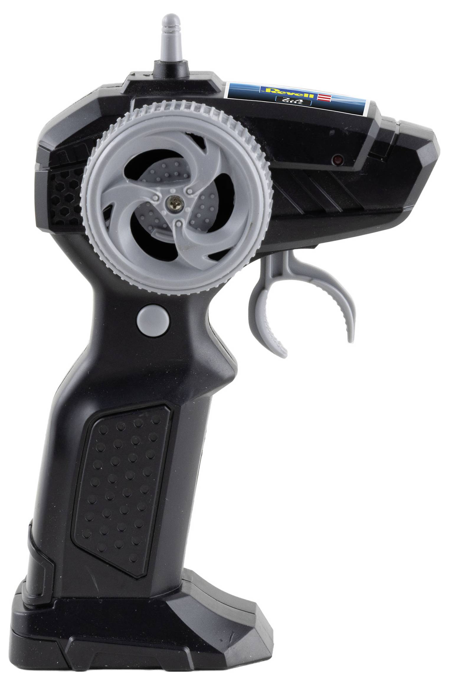 Модель радіокерованої машини Revell Control 24589 включає акумулятор та зарядний кабель, зі світловим ефектом