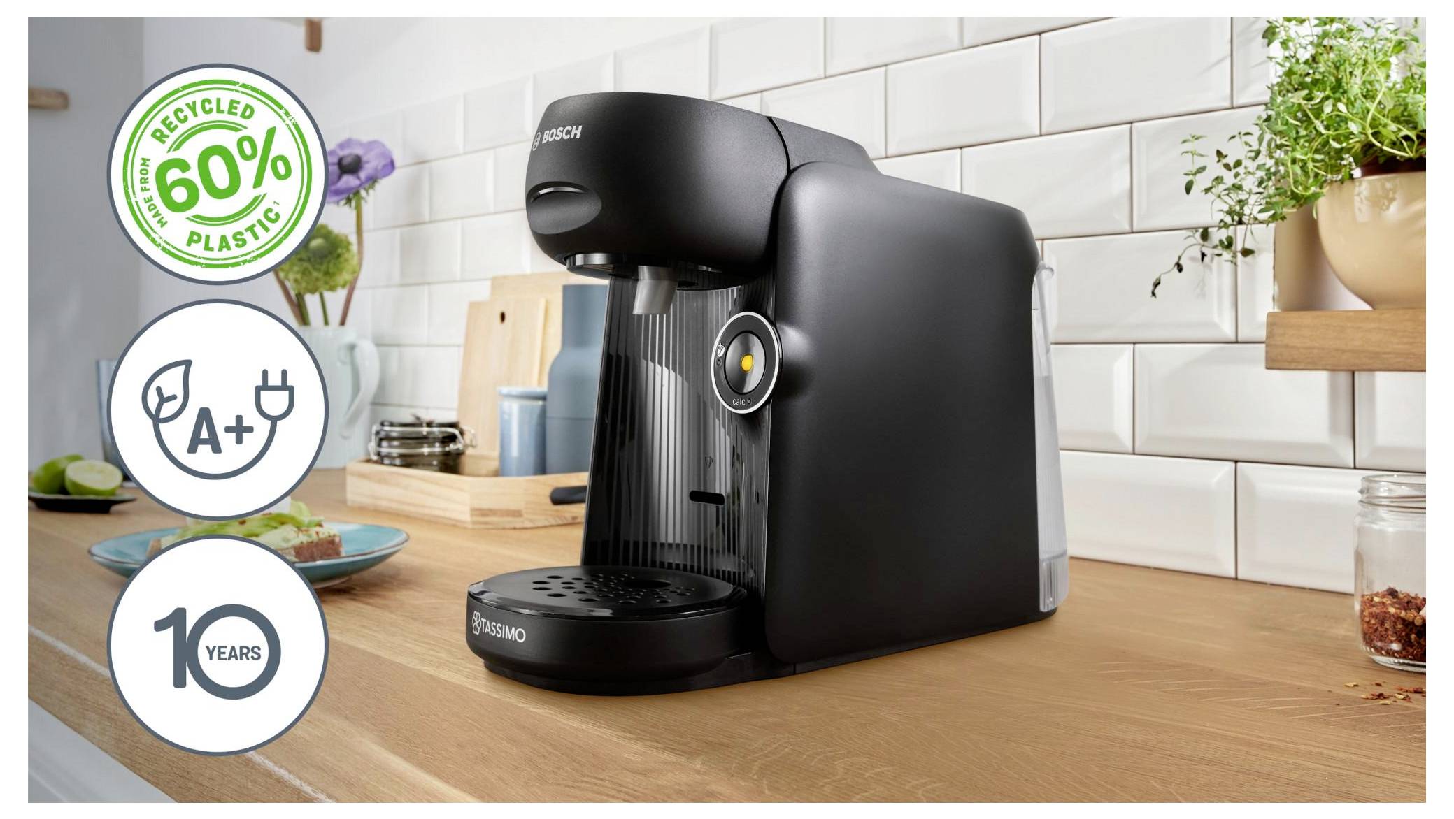 Капсульна кавоварка Bosch Tassimo FINESSE, чорного кольору