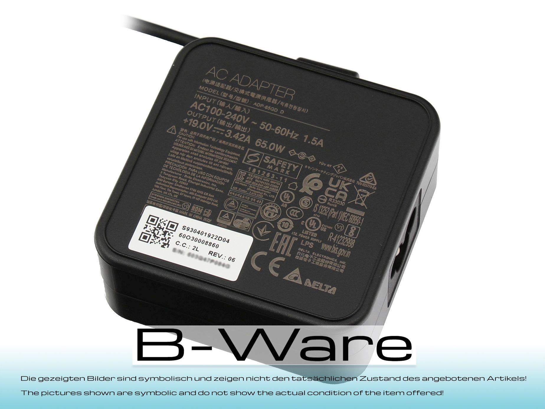 Zasilacz do laptopa MSI Netzteil S93-0401921-D04 (B-Ware) 65 W 3 A-5