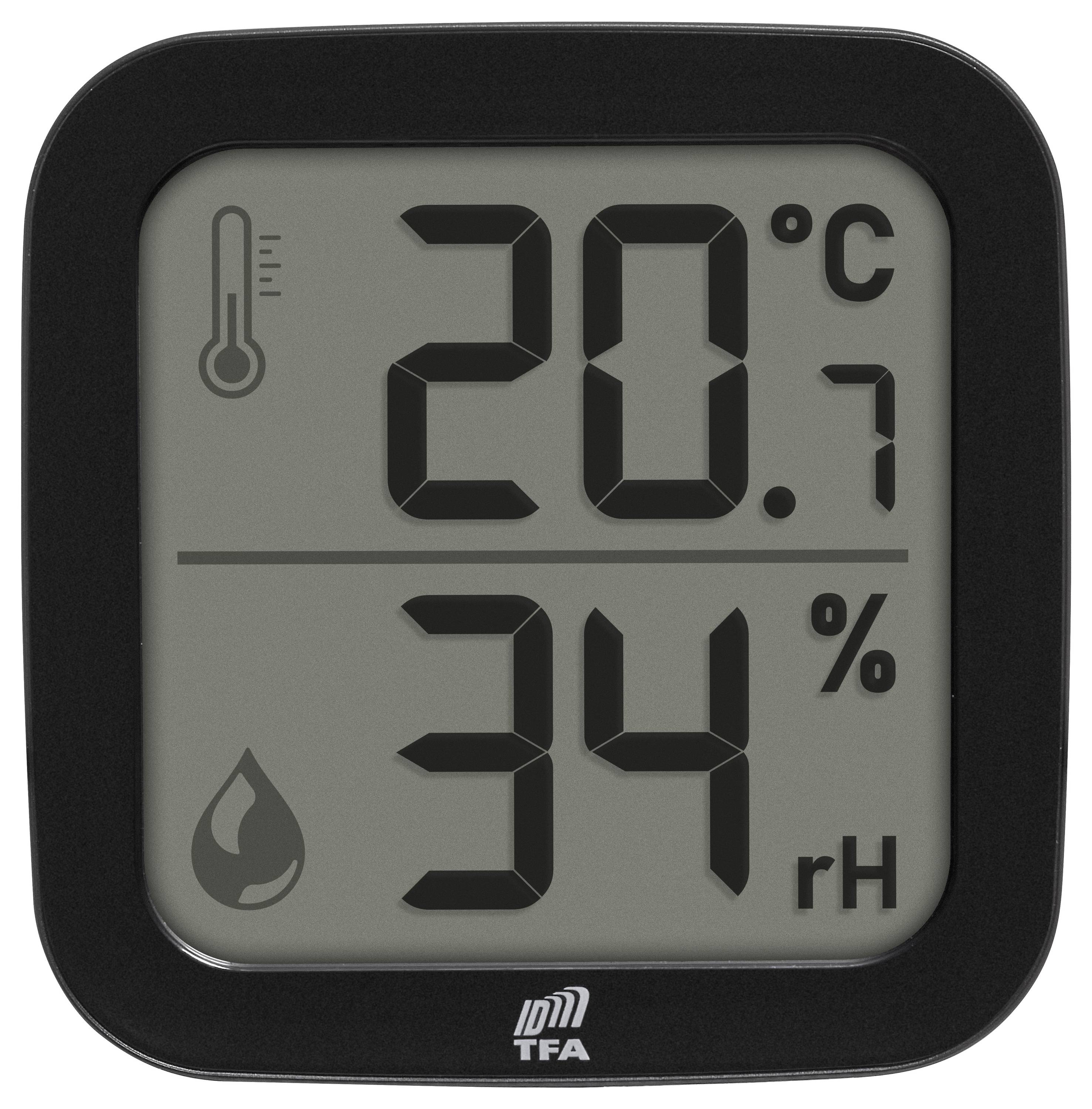 Датчик температури/вологості TFA Dostmann 30.3908.01 ID-A0 для приміщень, радіочастотний, 868 МГц