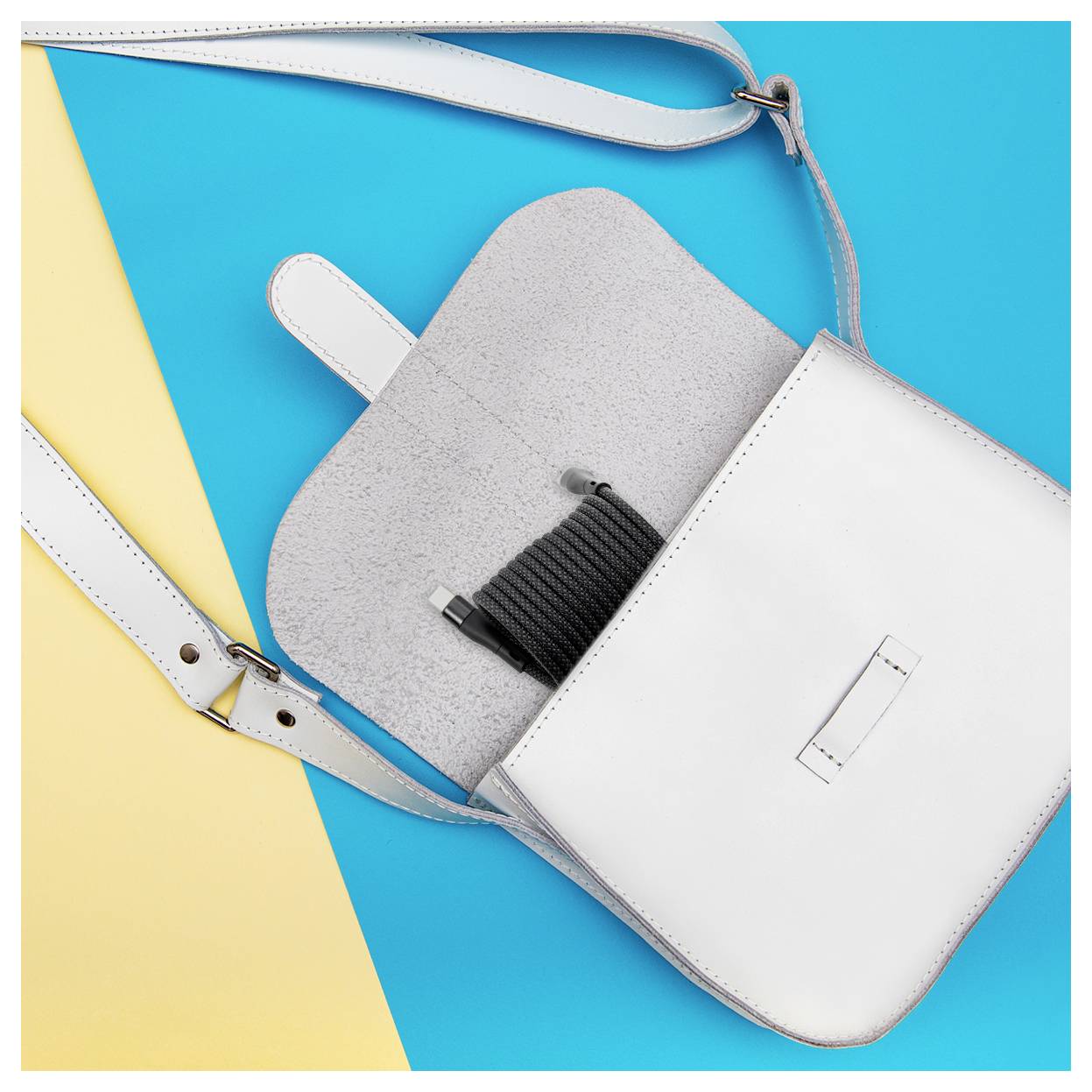 USB-кабель Maxtrack USB 2.0 чоловічий роз'єм USB-C® 1,5 м чорний спіральний кабель, позолочені контакти C532-1.5L