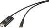 Kabel wyświetlacza USB-C® Renkforce USB-C® HDMI cable with PD port, business version, PD 100W, 4K 60 Hz, Length 2M RF-7116130, USB-C® do HDMI-A + USB-C® PD, 2.00 m