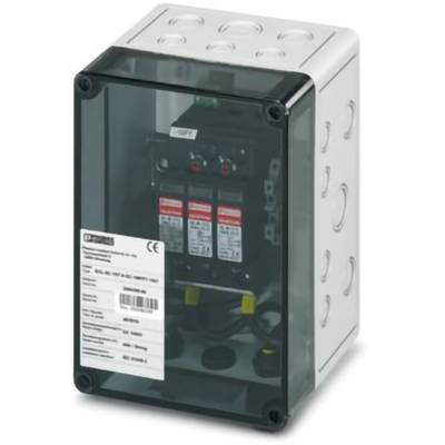 Białoczarny elektryczny rozdzielacz z przezroczystą pokrywą, ukazujący wewnątrz wiele wyłączników automatycznych i etykiet.