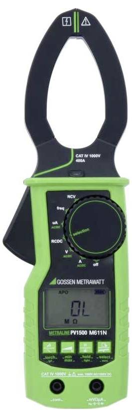 Цифровий випробувальний кабель мультиметра Gossen Metrawatt METRALINE PV 1500 для фотоелектричних систем, CAT IV 1000 В. Кількість