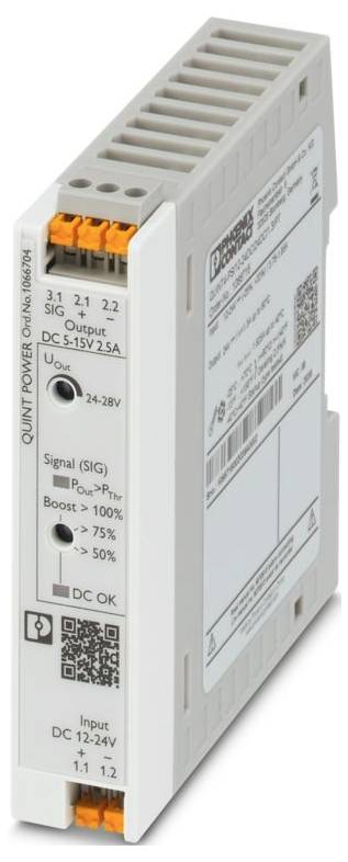 Phoenix Contact 1066704 Przetwornica DC/DC QUINT4-PS/12-24DC/5-15DC/2.5/PT, 12 V/DC, 2.5 A, 1 szt.-0