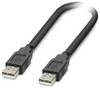 Phoenix Contact Kabel USB USB 2.0 Złącze męskie USB-A, Złącze męskie USB-A 0.50 m ekranowanie 1333131