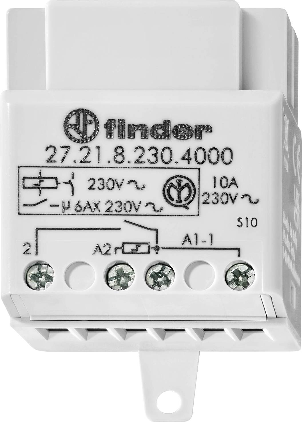 Захист від перенапруги прихованого монтажу Finder 27.21.8.230.4000 1 НО 230 В/AC 10 2300 ВА 1 шт.