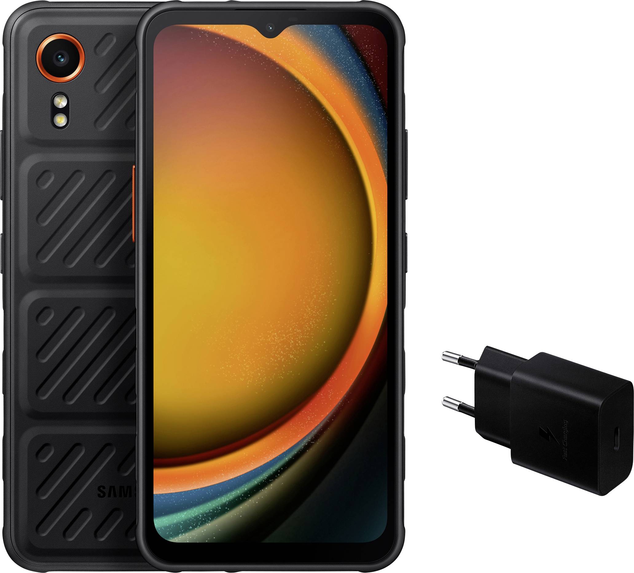 Samsung XCover 7 Enterprise Edition+EP-T1510NBEGEU-B Смартфон Dual-SIM 128 ГБ 16,8 см (6,6 дюйма) 50 Мп Android™ 14 чорний