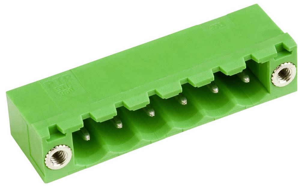 PTR Hartmann 50950076021D Listwa kołkowa, męska, standardowa STLZ950/7F-5.08-H-GRÜN, piny: 7, 1 szt.
