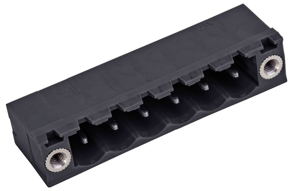 PTR Hartmann 50950076327D Listwa kołkowa, męska, standardowa STLZ950/7F-5.08-H-P2.6-BK-HT, piny: 7, 1 szt.