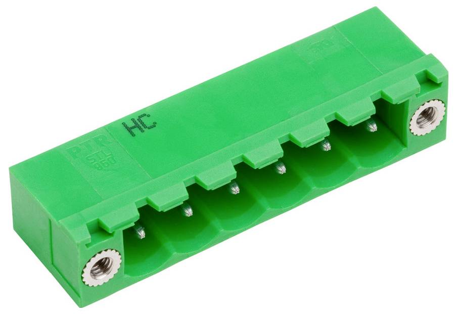 PTR Hartmann 50950076039D Listwa kołkowa, męska, standardowa STLZ950/7F-5.08-H-GRÜN-HC, piny: 7, 1 szt.