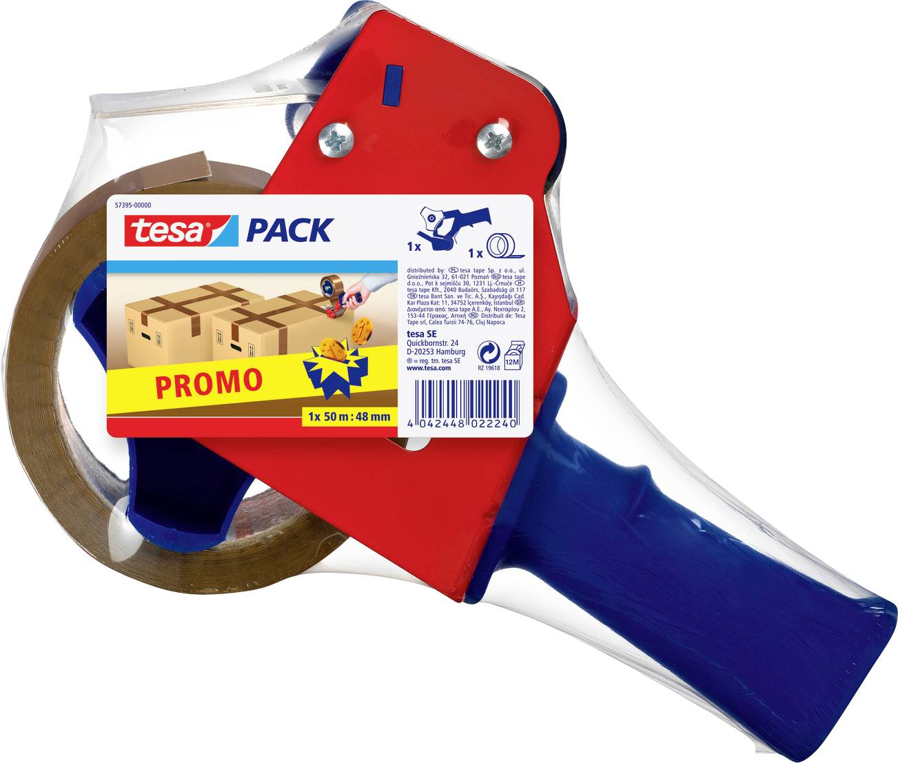 Диспенсер для стрічки tesa tesapack® 4280 57395-00000-00 (Д x Ш) 50 м x 48 мм 50 м 1 шт.