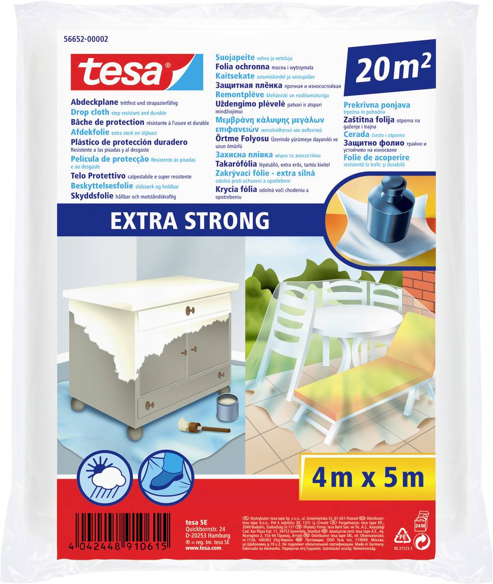 Захисна плівка tesa tesa® 56652-00002-01 (Д x Ш) 4 м x 5000 мм 4 м 1 шт.