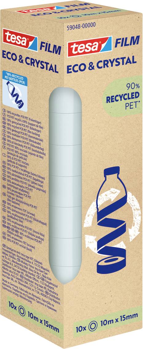 Клейка стрічка tesa tesafilm® Eco & Crystal 59048-00000-00 (Д x Ш) 10 м x 15 мм 10 м 1 шт.