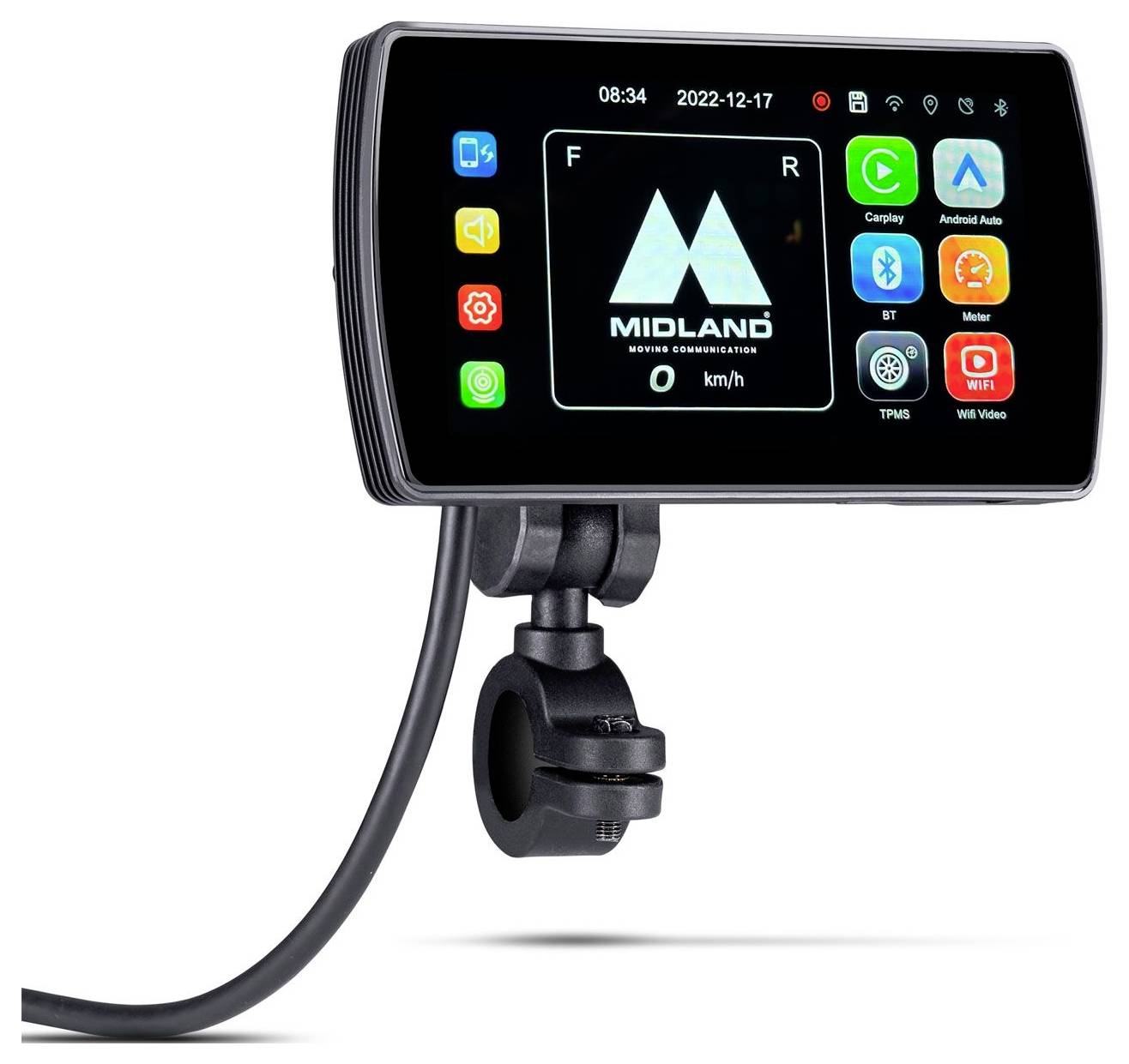 Навігація Midland BikePlay Pro, Motorrad Multimedia 12,7 см 5 дюймів для мотоцикла