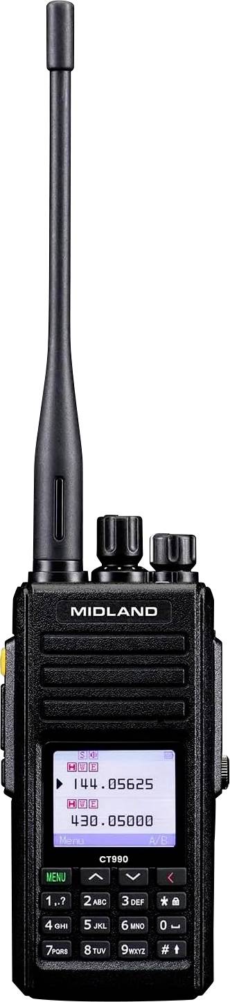 Midland Midland CT990-EBR Amateurfunkgerät, 10W Dualband, ручне аматорське радіо