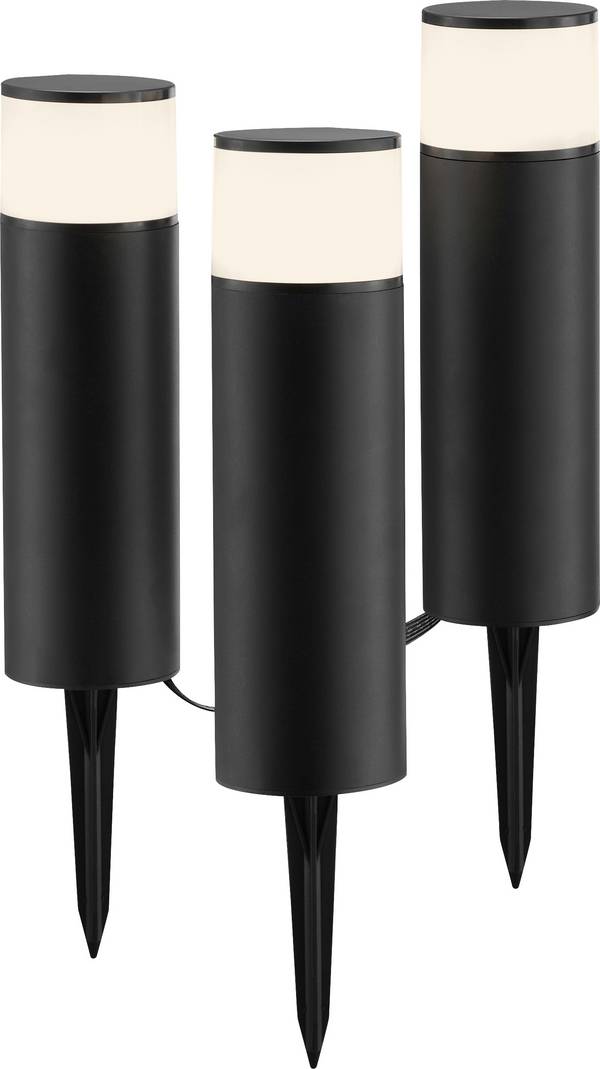 Lampa ogrodowa Brilliant Außenspießleuchte 3er Set G40912/76  660 lm