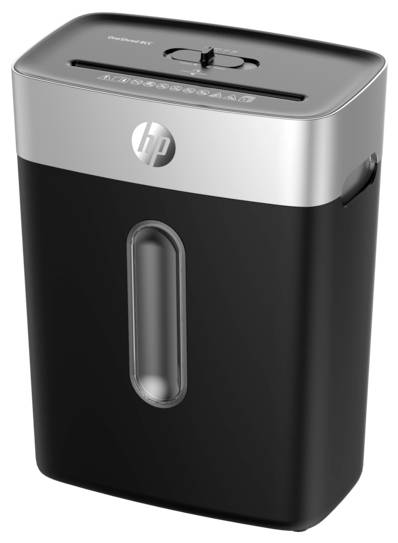 HP OneShred 8CC Niszczarka 8 ark. Cięcie na drobne elem. P-4 15 l Niszczy także spinacze do papieru, zszywki, karty kred-0