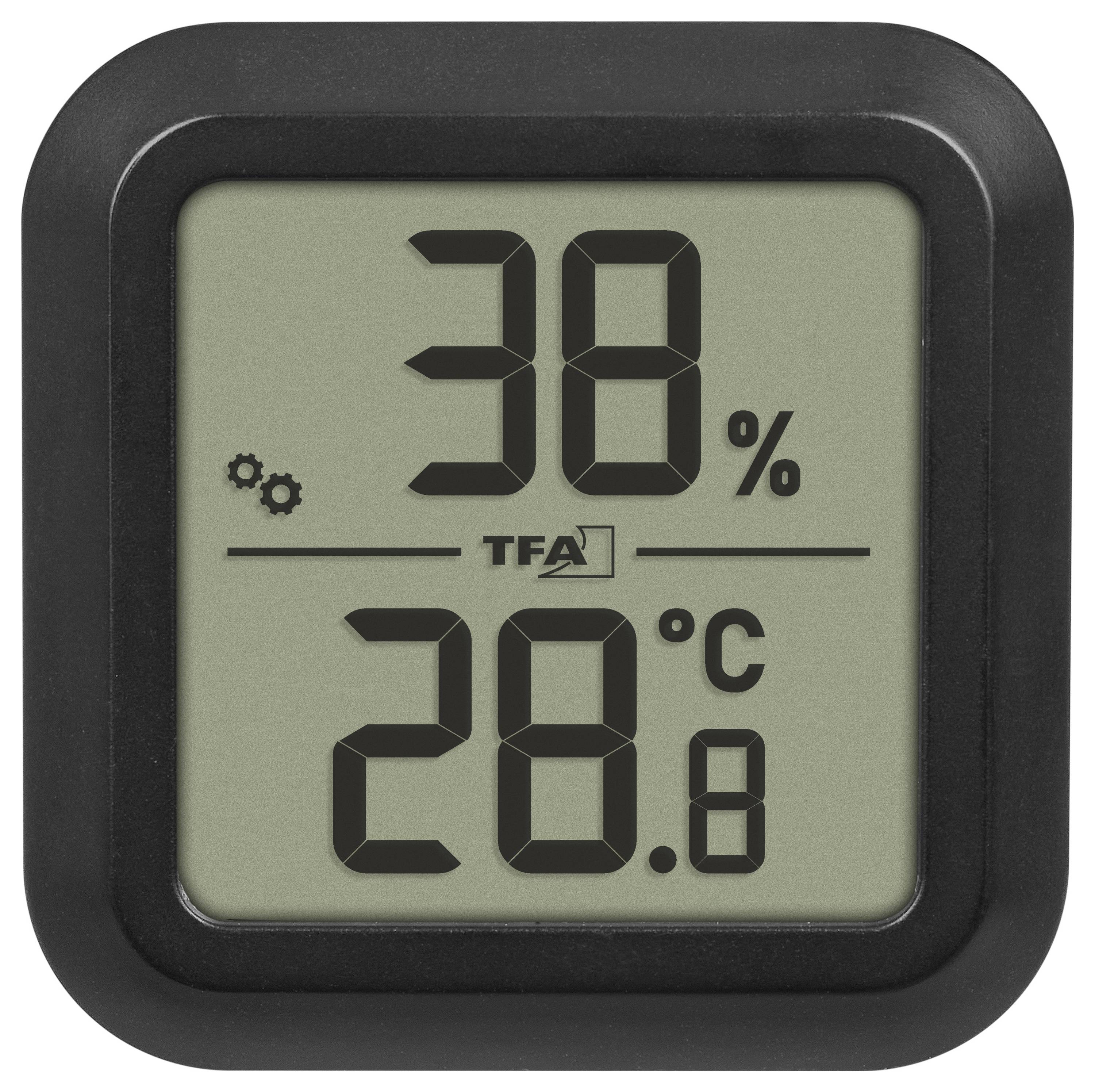 TFA Dostmann Digitales Thermo-Hygrometer zum Einbau Термогігрометр чорний 30.5061.01