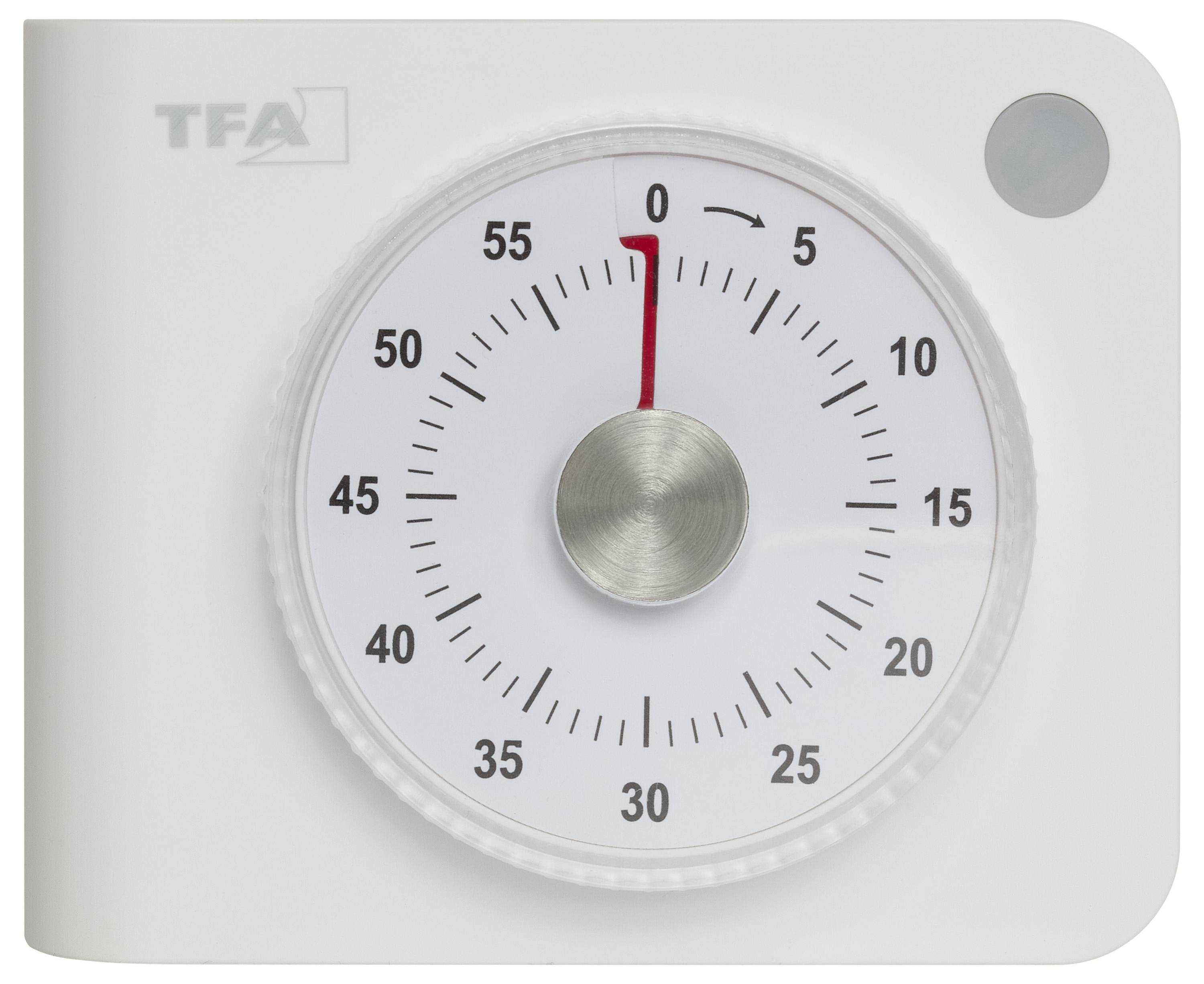 Таймер TFA Dostmann Elektronischer Analog Timer білий