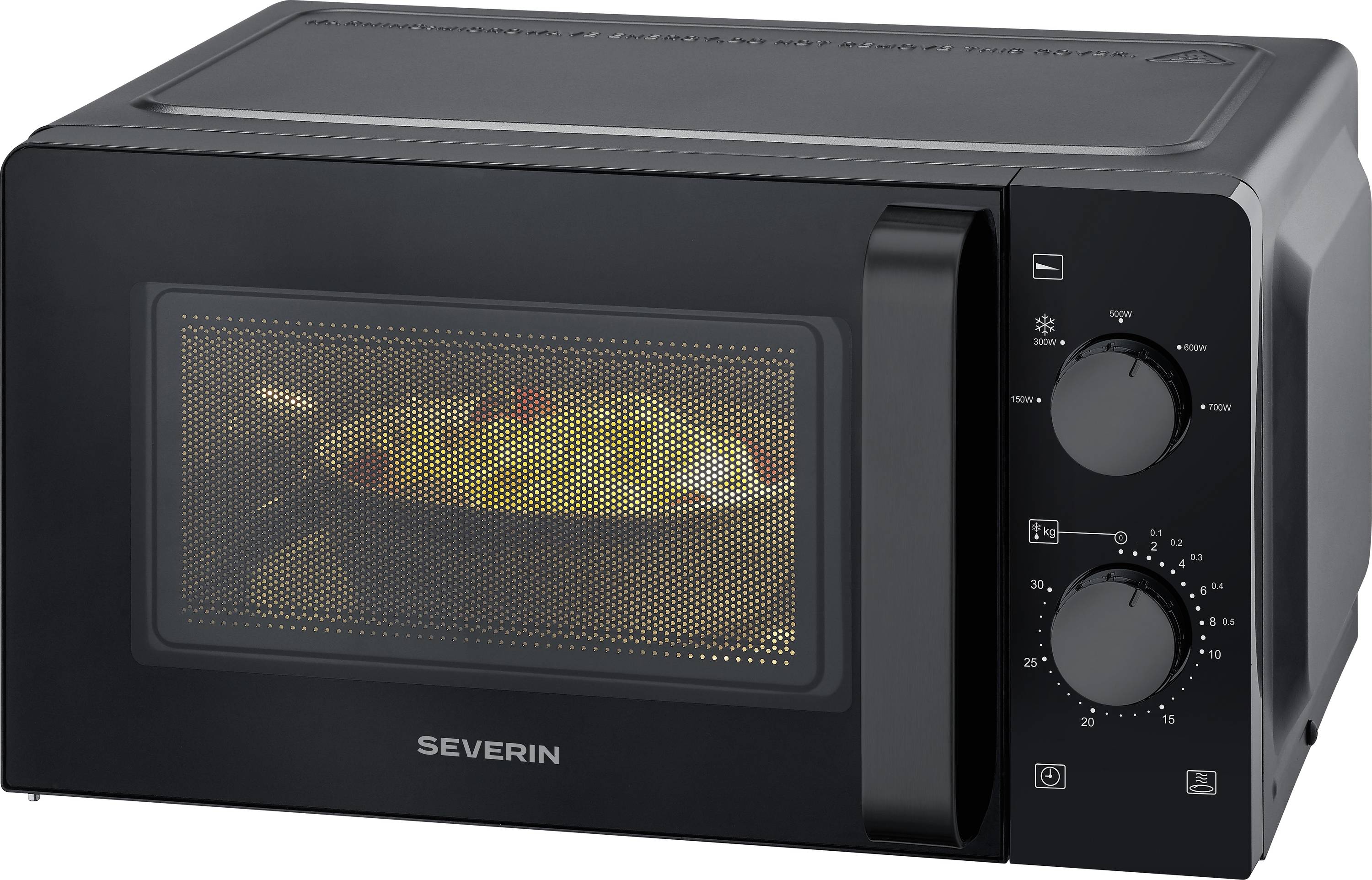 Мікрохвильова піч Severin 7580 чорного кольору