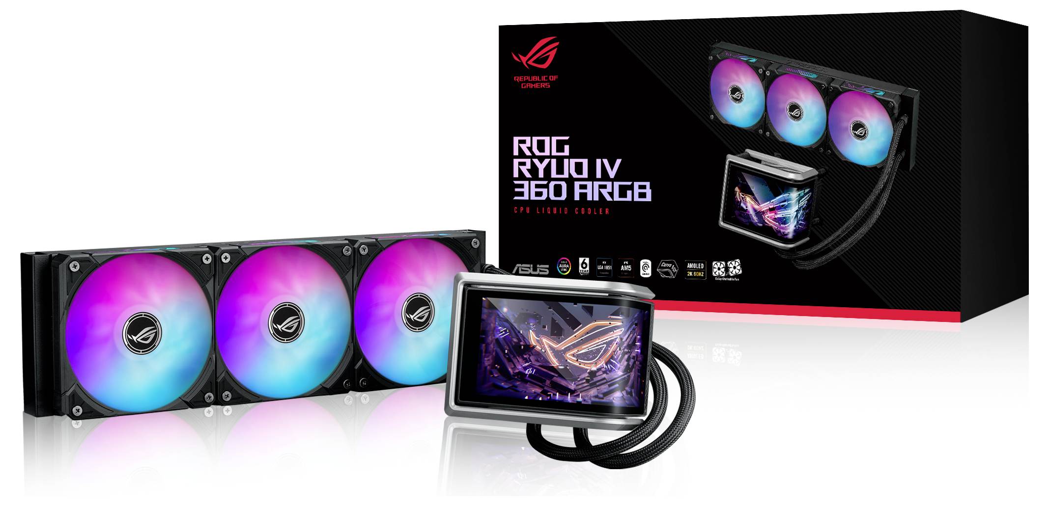 Radiator chłodzenia wodnego Asus Asus WAK ROG RYUO IV 360 ARGB-11