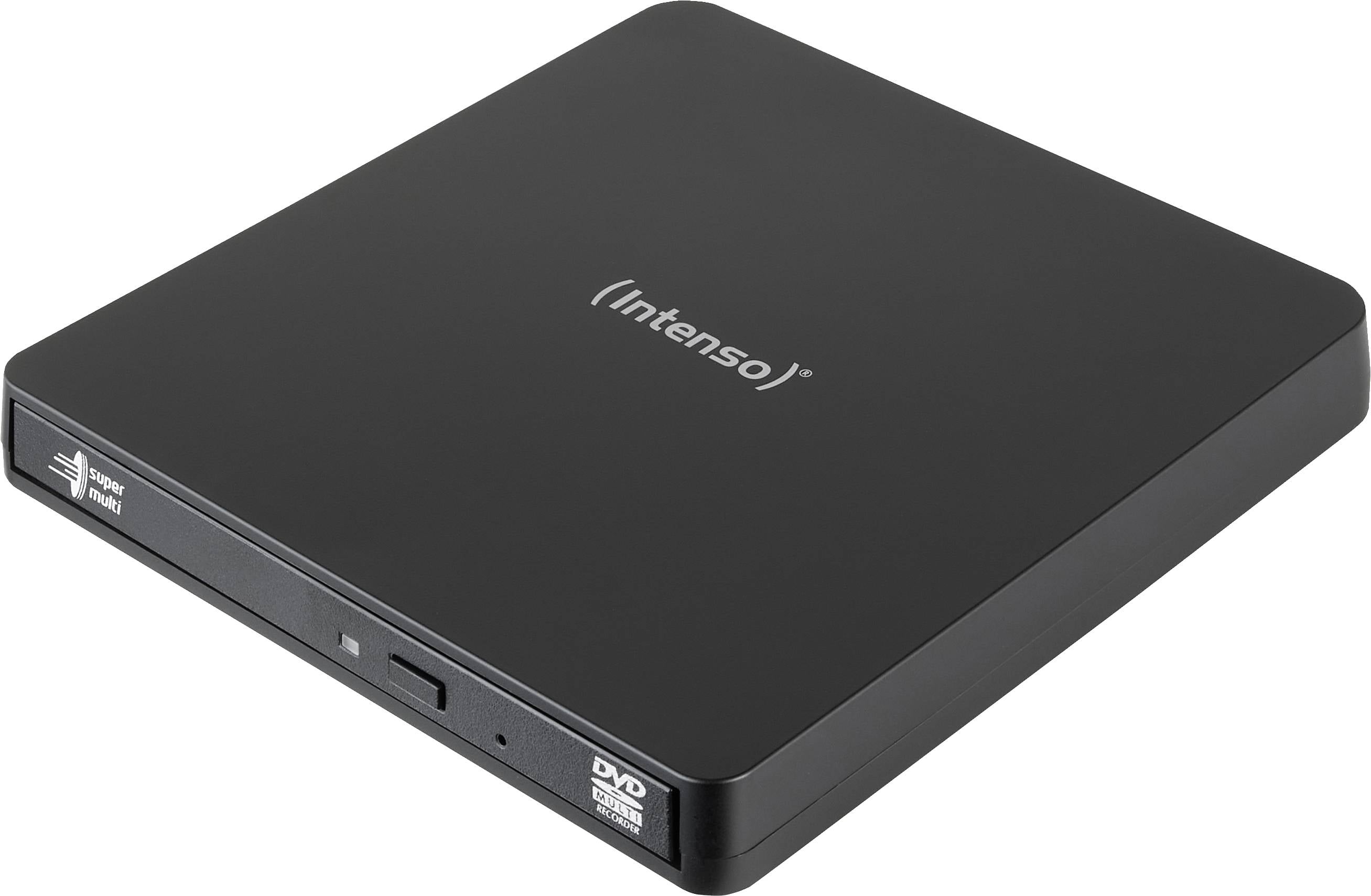 Зовнішній DVD-привід Intenso EOD 400D Slim, новий продукт, Micro USB 3.2 Gen 1 (USB 3.0), чорний