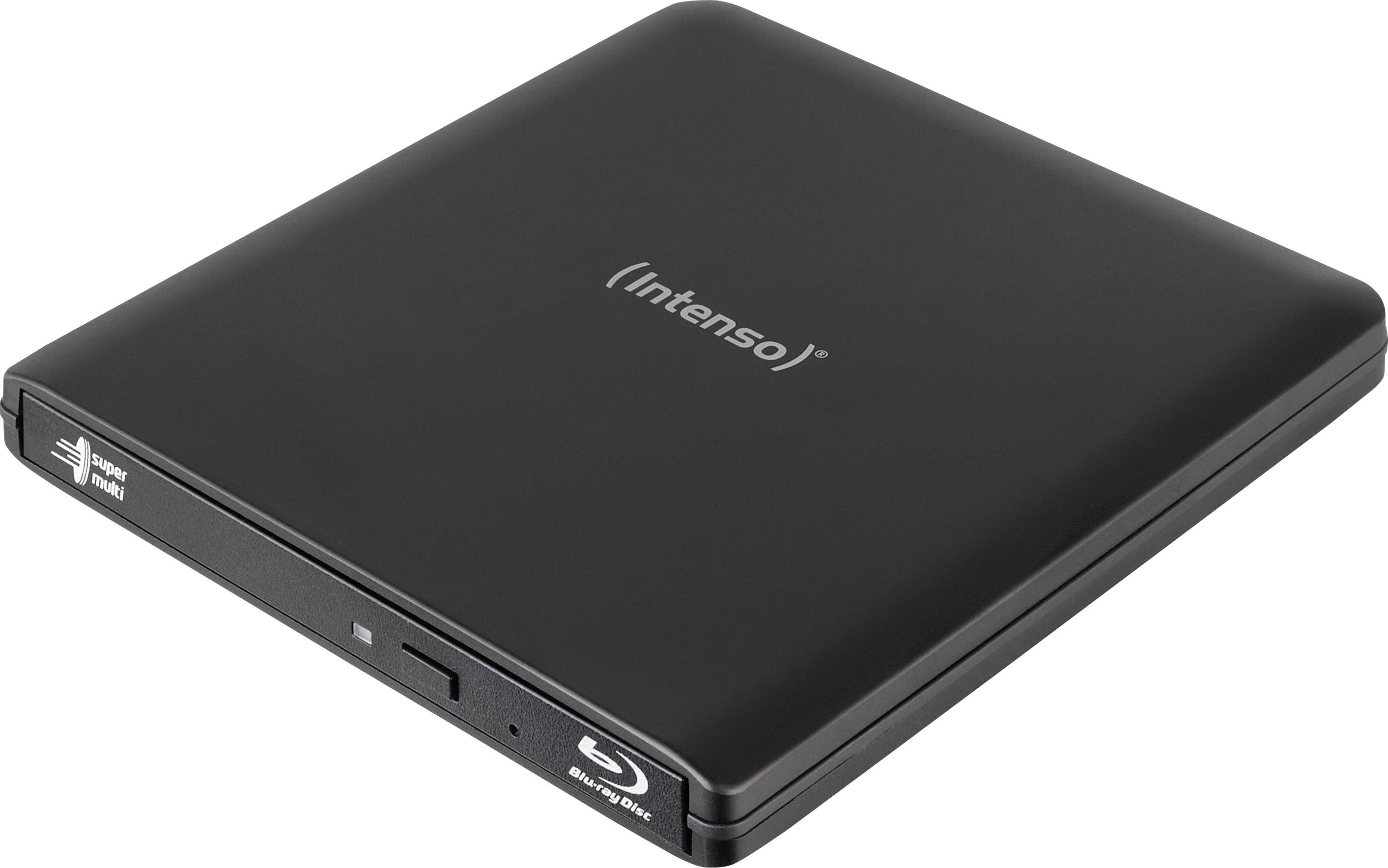 Зовнішній Blu-ray записувач Intenso EOD 500BD Slim, новий продукт, Micro USB 3.2 Gen 1 (USB 3.0), чорний