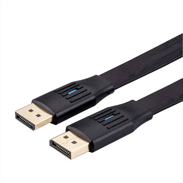 Kabel DisplayPort DisplayPort 1.4 Value DisplayPort Kabel, v1.4, flach, DP 11.99.5861, DisplayPort na DisplayPort, 1 m