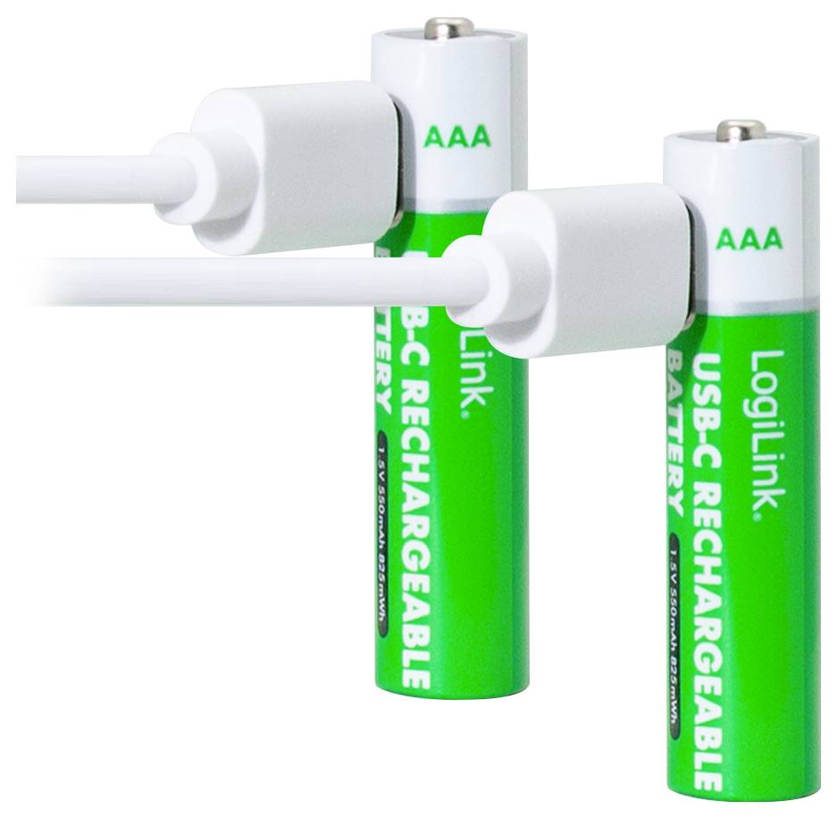 Akumulator AAA/R03 LogiLink LR03RCB2, Li-Ion, 1.5 V, 2 szt.-4