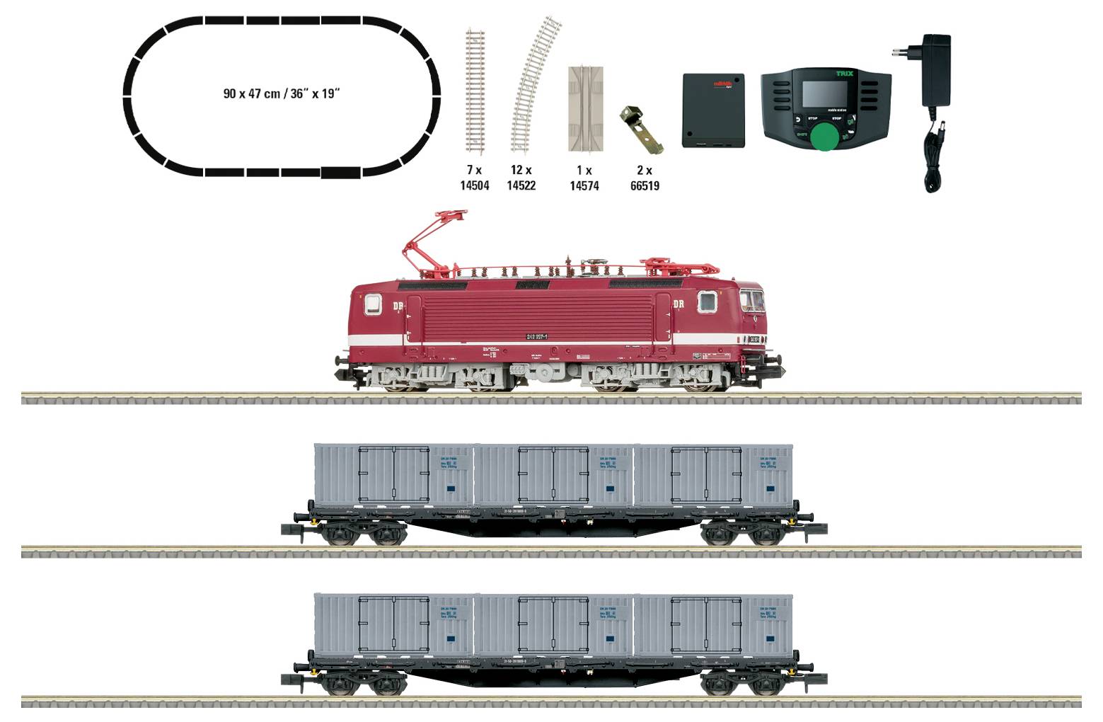 Стартовый набор MiniTrix T11169 N «Грузовой поезд» DR