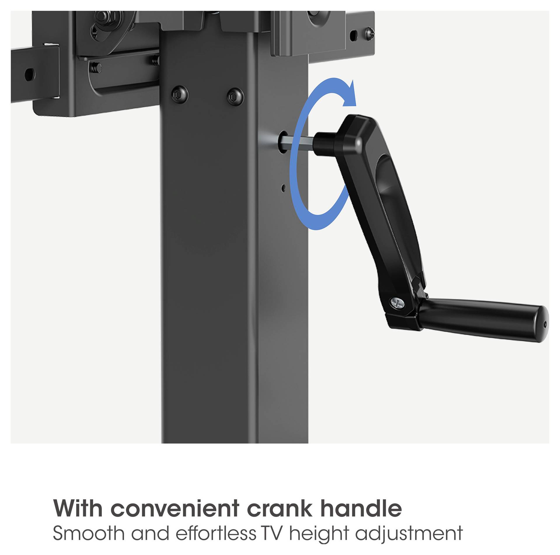 Підставка під телевізор Manhattan на колесах 94,0 см (37 дюймів) - 218,4 см (86 дюймів), що нахиляється, полиця для пристроїв з ре