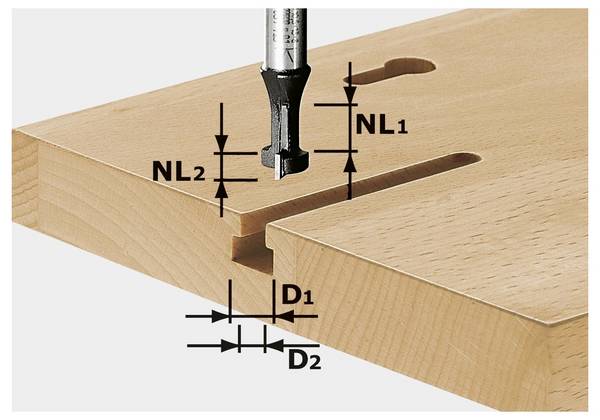 Frez do nakrętek Festool HW S8 D10,5/NL13 491035, 10.5 mm x 50 mm , 1 szt.