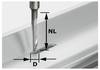 Frez do aluminium Festool HS S8 D5/NL23 491036, 5 mm x 65 mm , 1 szt.